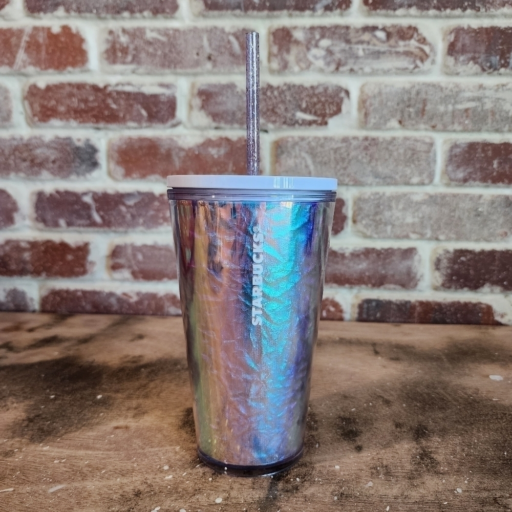 Starbucks  Holiday Unicorn Iridescent Holographic Tumbler Cold Cup 16oz